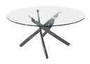 MESA COMEDOR POLAND TRANSPARENTE(DIA90x43CM)