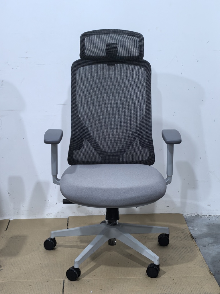 SILLA DE OFICINA EJECUTIVA HOWARD 6239A-HS (GRIS CON BLANCO)