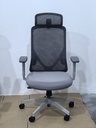 SILLA DE OFICINA EJECUTIVA HOWARD 6239A-HS (GRIS CON BLANCO)
