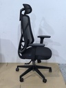 SILLA DE OFICINA EJECUTIVA NOLAN 6243A CON CABECERA (RESPALDO NEGRO, ASIENTO NEGRO)