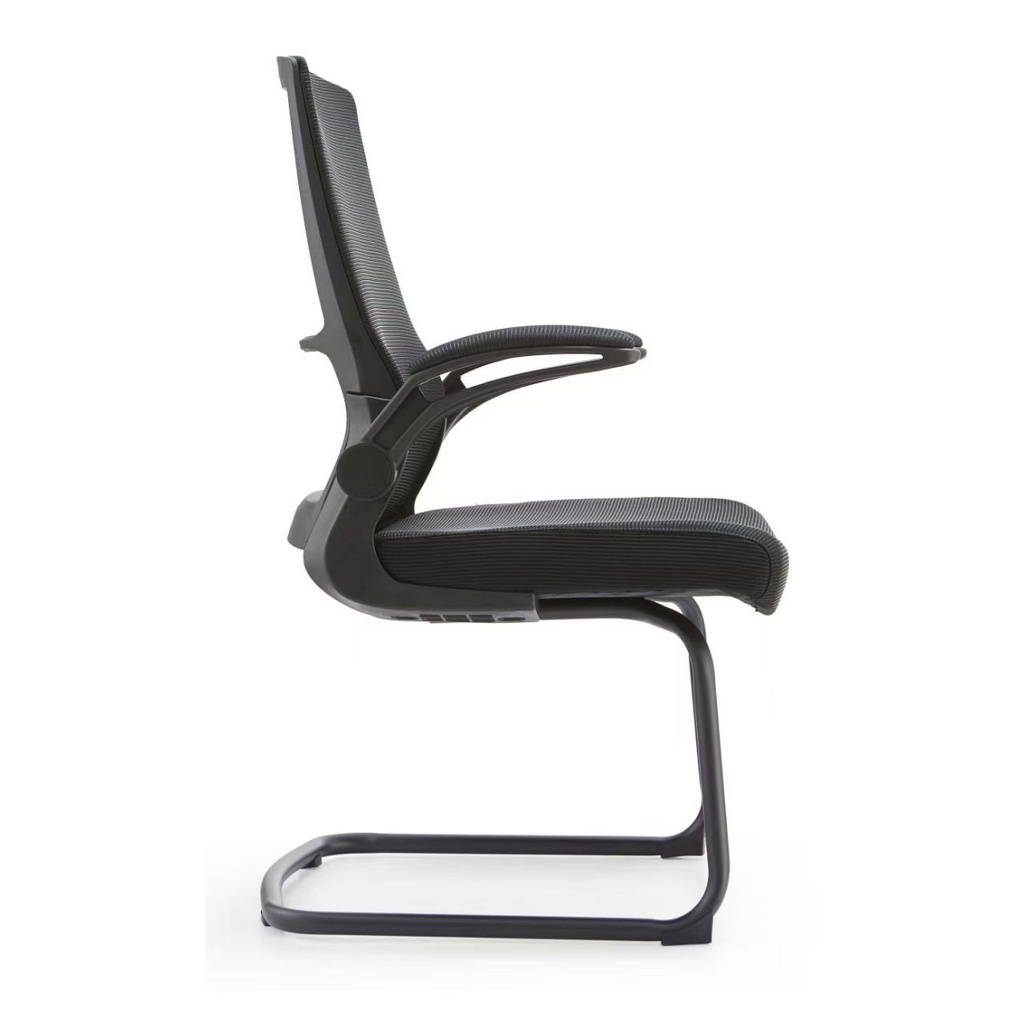 SILLA DE ESPERA CON 2D BRAZO 819C NEGRA(60×50×54CM)