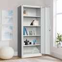 ARMARIO DE 2 PUERTAS GRIS 43.8*91.4*182.8cms (HF084-H)