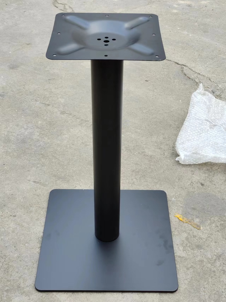 BASE PARA MESA 1008 1 PATA CUADRADA HIERRO NEGRO 1008 (BASE CUADRADA DE 18X18)"