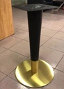 BASE PARA MESA DE 1 PATA DE ACERO INOXIDABLE DORADO(PILAR DORADO Y NEGRO 1020