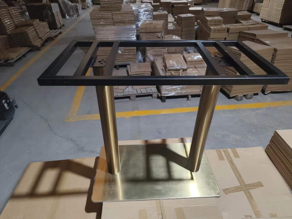 BASE PARA MESA DOBLE 1023 DORADO