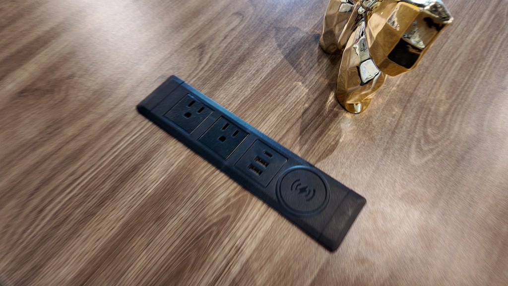 ESCRITORIO EJECUTIVO MARLON CAFÉ Y GRIS(200x160x75CM) (MB)