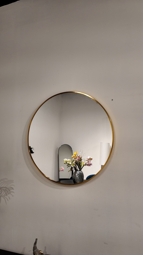 ESPEJO DALI MARCO DE DORADA 100CM