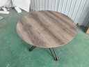 MESA HERMAN COMEDOR 1.00M  TOP MELAMINA CAFÉ