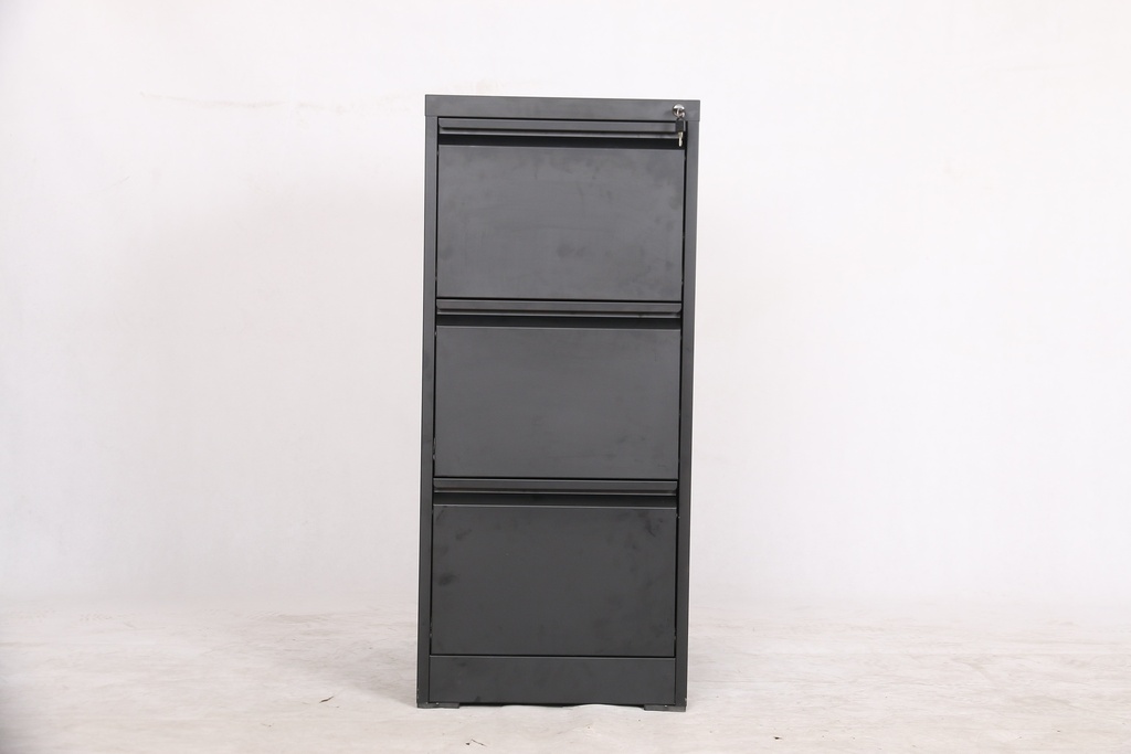 ARCHIVO METALICO V02- DE 03-GAVETAS NEGRO (18*24.5*40.50) 