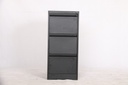 ARCHIVO METALICO V02- DE 03-GAVETAS NEGRO (18*24.5*40.50) 