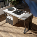 ESCRITORIO SM140 PLATAFORMA BLANCO Y PATAS NEGRO (120x60x75CM).png