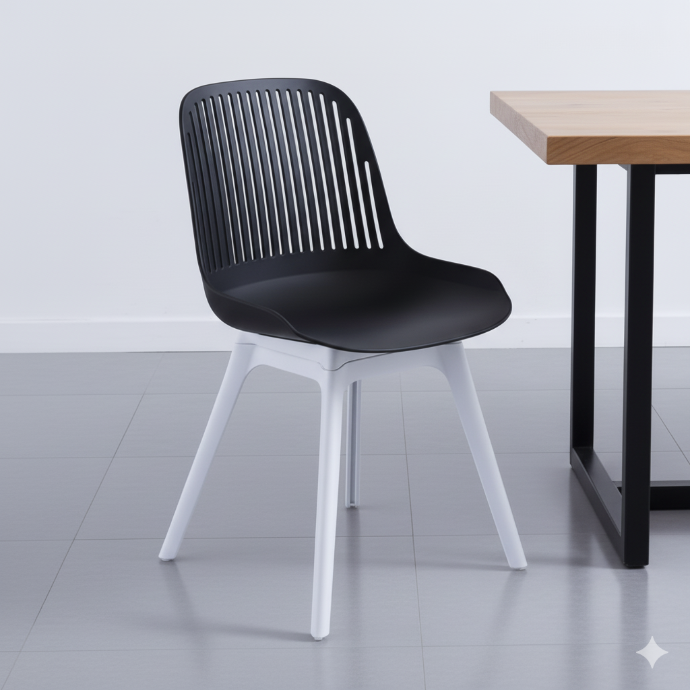SILLA KEN COMEDOR COLOR NEGRO-PATAS BLANCAS.png