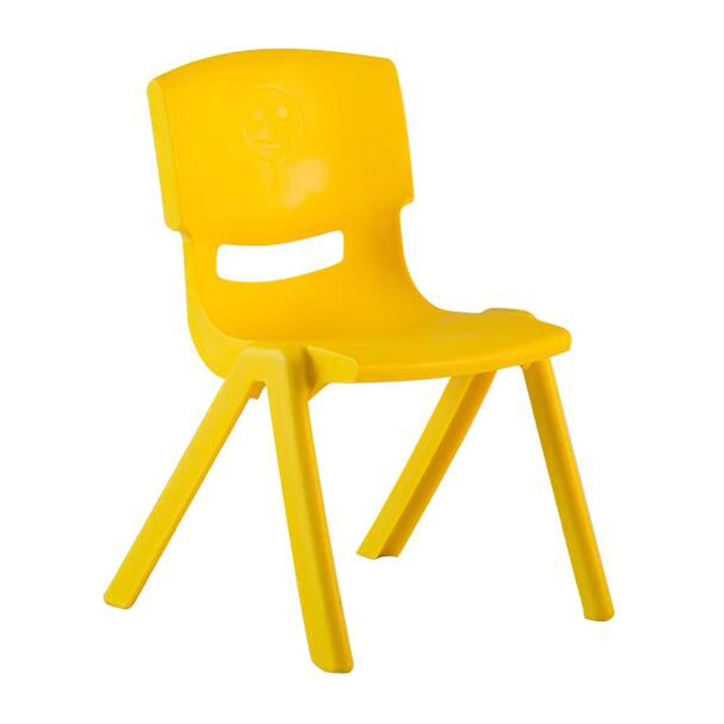 SILLA KINDER PLASTICA COLOR AMARILLA