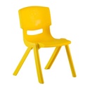 SILLA KINDER PLASTICA COLOR AMARILLA