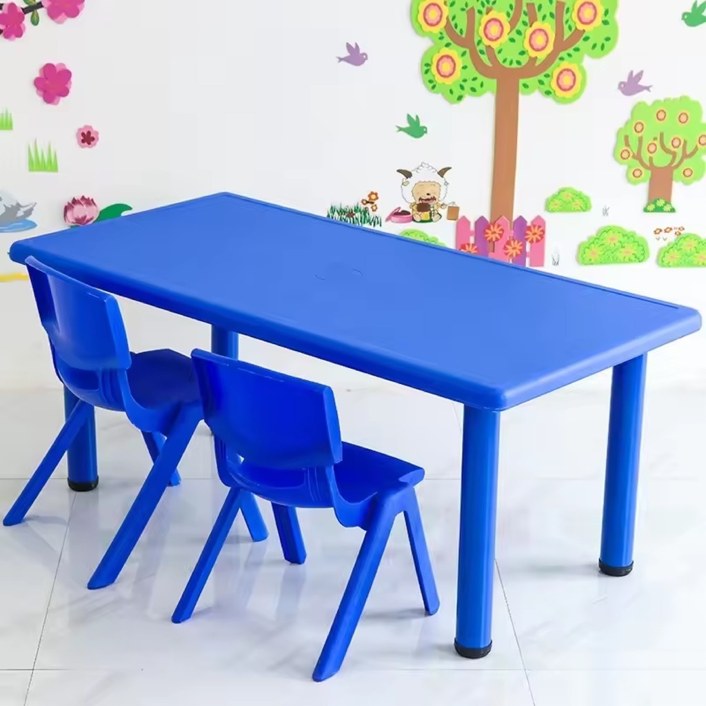 MESA KINDER PLASTICA 24X48 COLOR AZUL