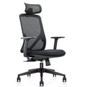 SILLA DE OFICINA EJECUTIVA HOWARD 6239A (TODA NEGRA)