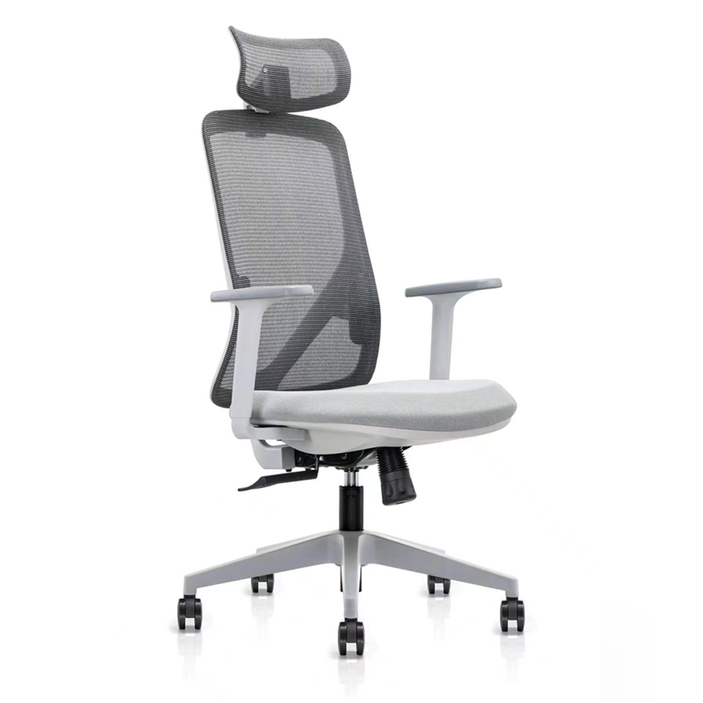 SILLA DE OFICINA EJECUTIVA HOWARD 6239A-HS (GRIS CON BLANCO)