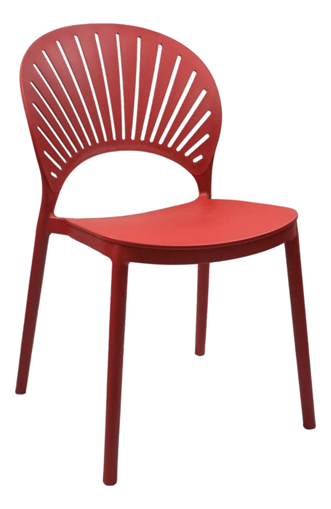 SILLA WILSON COMEDOR ROJA