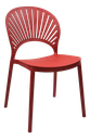 SILLA WILSON COMEDOR ROJA