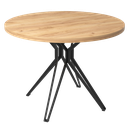 MESA HERMAN COMEDOR 1.00M  TOP MELAMINA CAFÉ