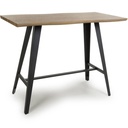 MESA TRENT BAR  TOP NATURAL Y BASE NEGRA (24X56X42ALTO)