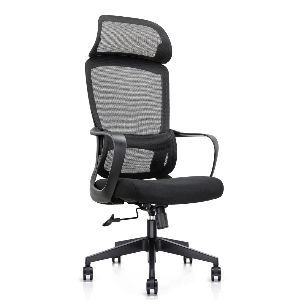 SILLA ARIS 6247A (TODA NEGRA) CON CABECERA 