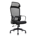 SILLA ARIS 6247A CON CABECERA (TODA NEGRA)