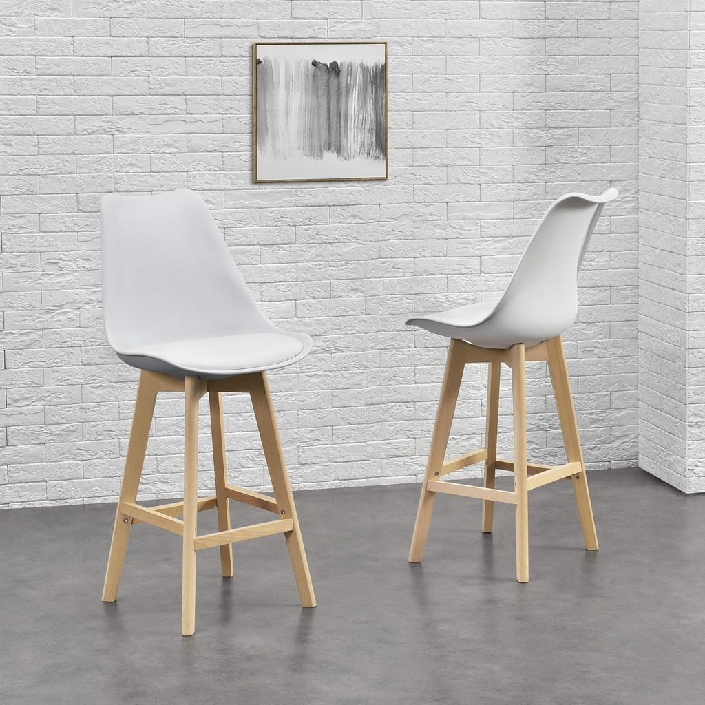 SILLA HOPE #2 BAR BLANCAS POLIPROPILENO