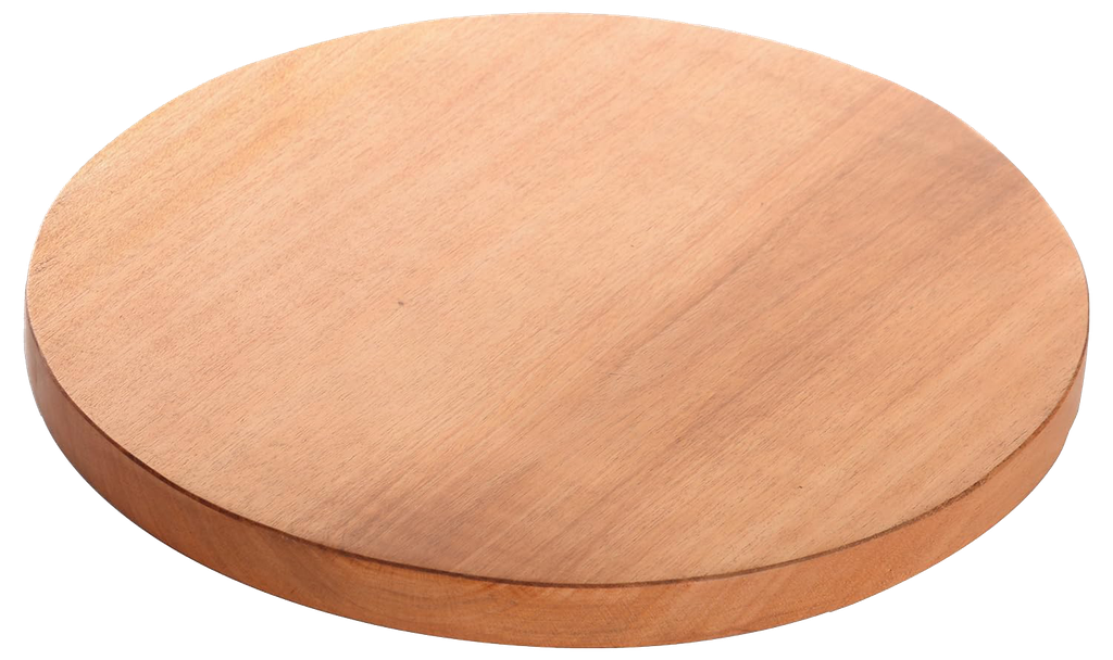 PLATAFORMA DE MADERA REDONDA DE 40"