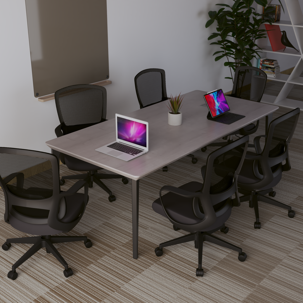 MESA DE CONFERENCIA MODELO KARL 2.00MX1.2 (MADERA CLARO)