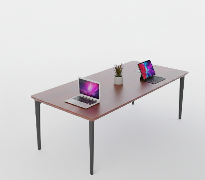 MESA DE CONFERENCIA MODELO KARL 2.1X1.2M (MADERA OSCURO)