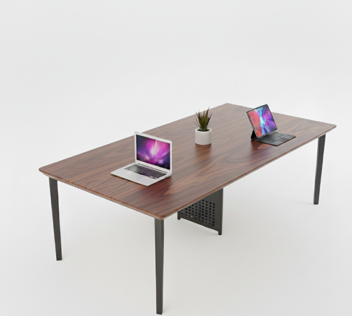 MESA DE CONFERENCIA MODELO KARL 8-10P (MADERA OSCURO)