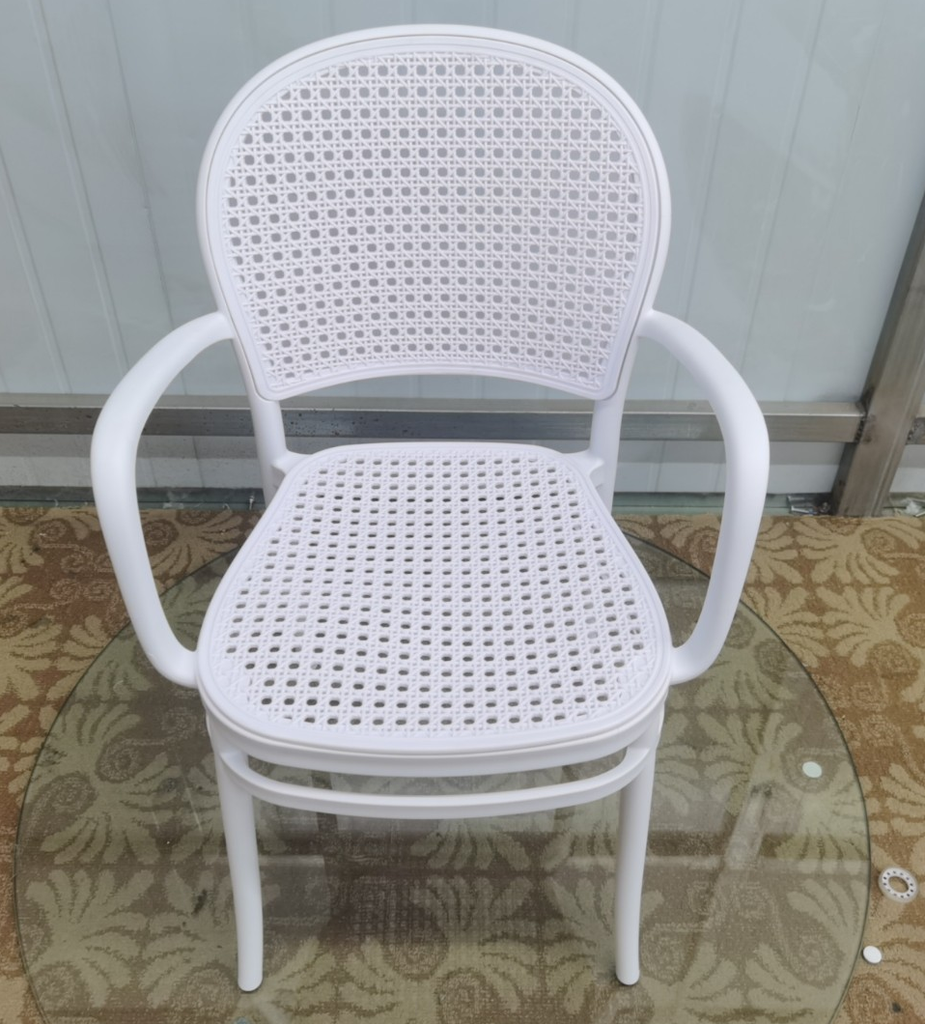 SILLA CROSS BLANCA COMEDOR CON BRAZOS