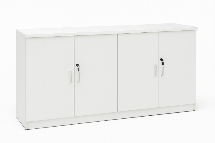 CREDENZA DE 4 PUERTAS  BLANCO (160x40x80CM)