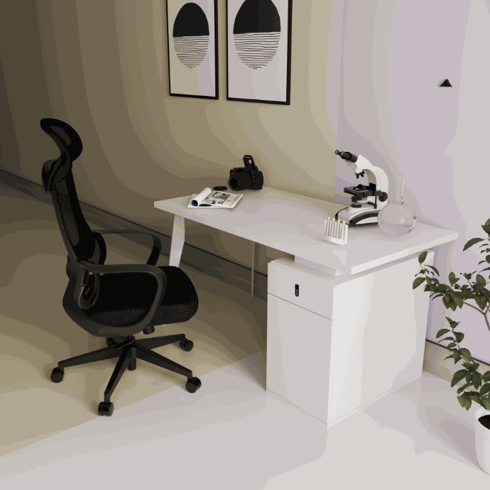 ESCRITORIO SM110 DE 24X48 COLOR BLANCO