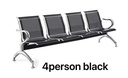 BANCA DE ESPERA CUADRUPLE SENCILLA 4 PERSONAS NEGRO