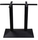 BASE PARA MESA BAR DOBLE PATA 1012 HIERRO NEGRO (BASE DE 28X16 Y 39 DE ALTO)