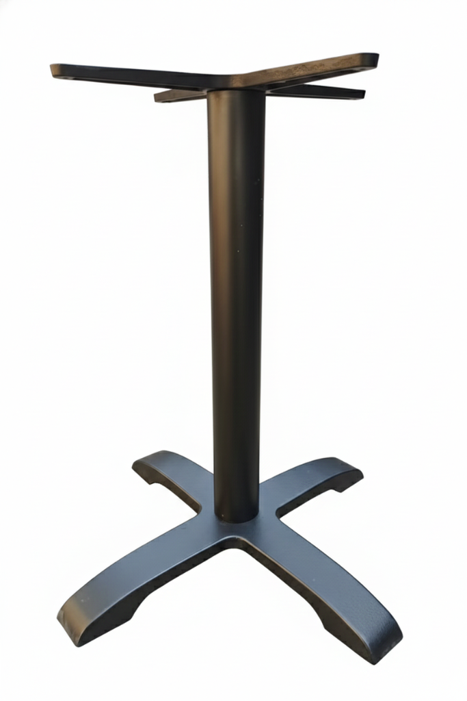 BASE PARA MESA DE 1 PATA HIERRO NEGRO 1002 -1(BASE EN CUADRADA)