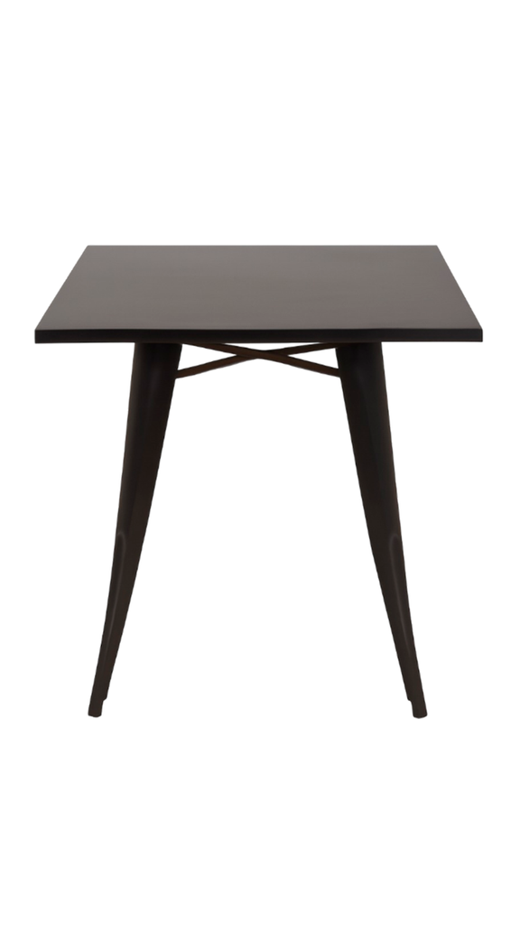 MESA COMEDOR MILAN 24"x24" TOP METAL Y BASE METALICA