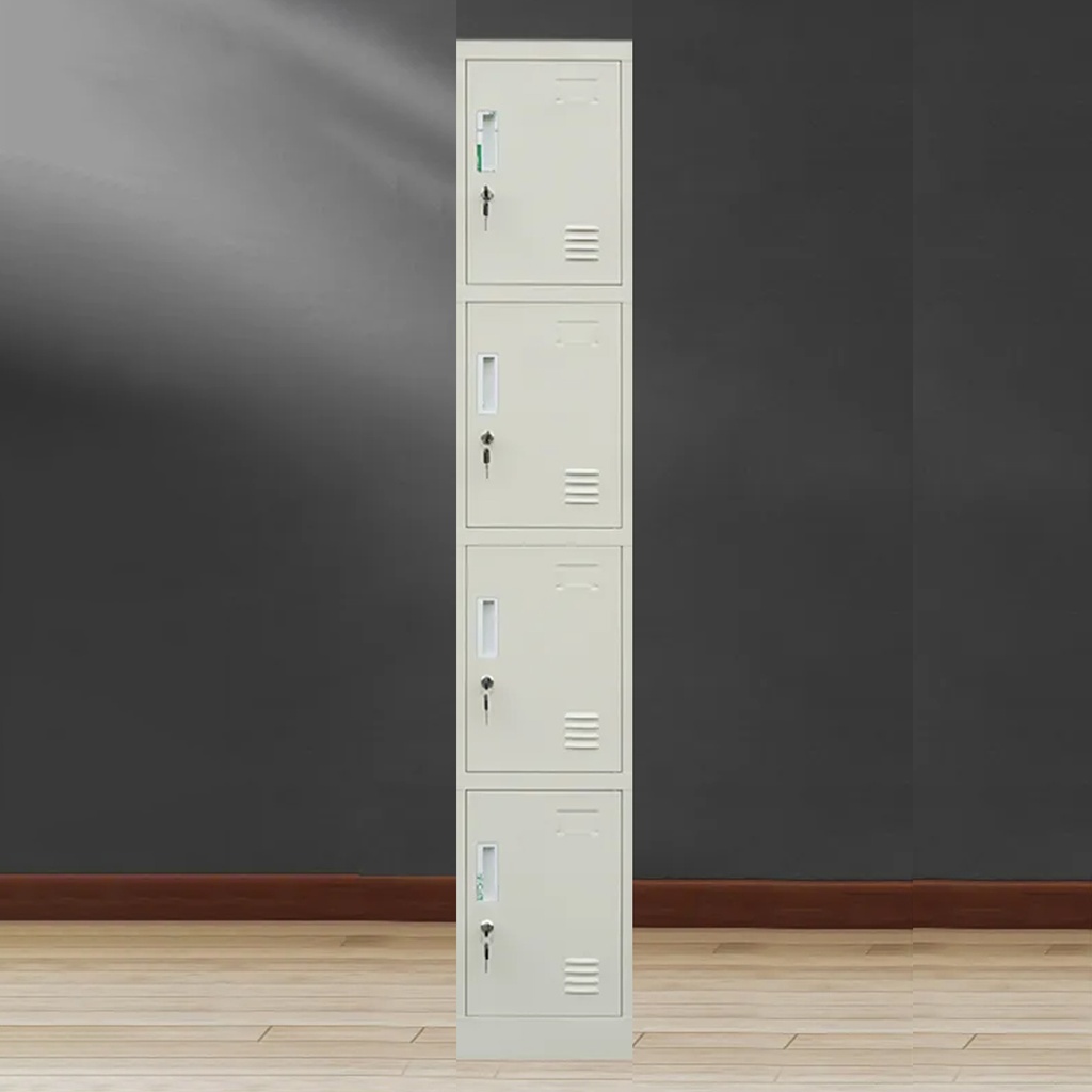 LOCKER DE 4 ESPACIOS 1*4 BEIGE (71*12*14)(4Doors)