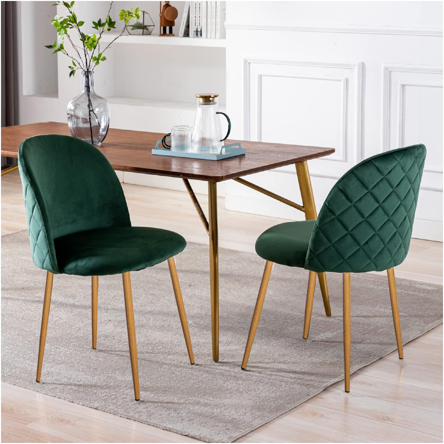SILLA TAIRA VERDE OSCURO COMEDOR (YWJ-6830)