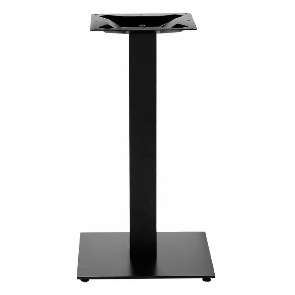 BASE PARA MESA 1008 1 PATA CUADRADA HIERRO NEGRO 1008 (BASE CUADRADA DE 18X18)"