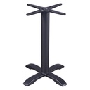 BASE PARA MESA DE 1 PATA HIERRO NEGRO 1002 (BASE EN CRUZ DE 22X22)"