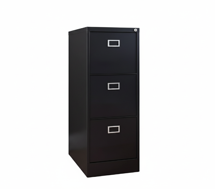 ARCHIVO METALICO DE 03-GAVETAS NEGRO (18*24.5*40.50)