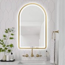 ESPEJO ARCO LED DORADA 70X120CM