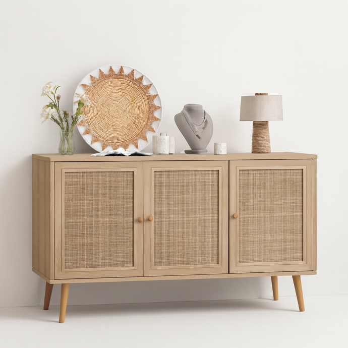 BUFETERA MIKAELA (YC1KY21006-3) COLOR MADERA 48x16x28.5a pulg