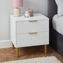 MESA DE NOCHE MONIQUE (YCJE22036-1) BLANCA 20x16x21a pulg