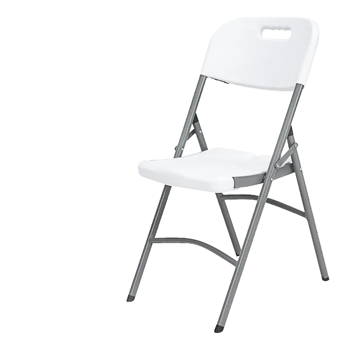 SILLA PLEGABLE COLOR BLANCO