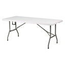 MESA PLEGABLE RECTANGULAR 6 PIES BLANCA