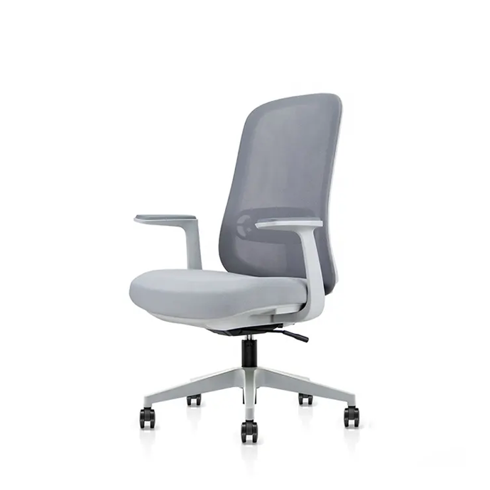 SILLA DE OFICINA SEMI EJECUTIVA VEKTOR 6232B (ESTRUCTURA GRIS, MESH GRIS)